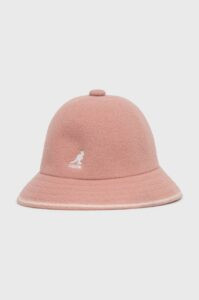 Vlněný klobouk Kangol růžová barva
